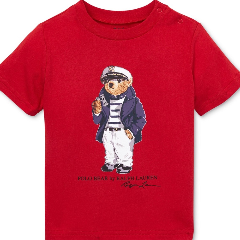 Polo Ralph Lauren baby boys bear cotton T-shirt
